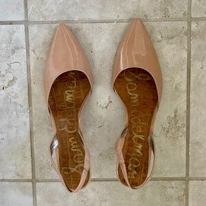 Sam Edelman Blush Patent Leather Slingbacks